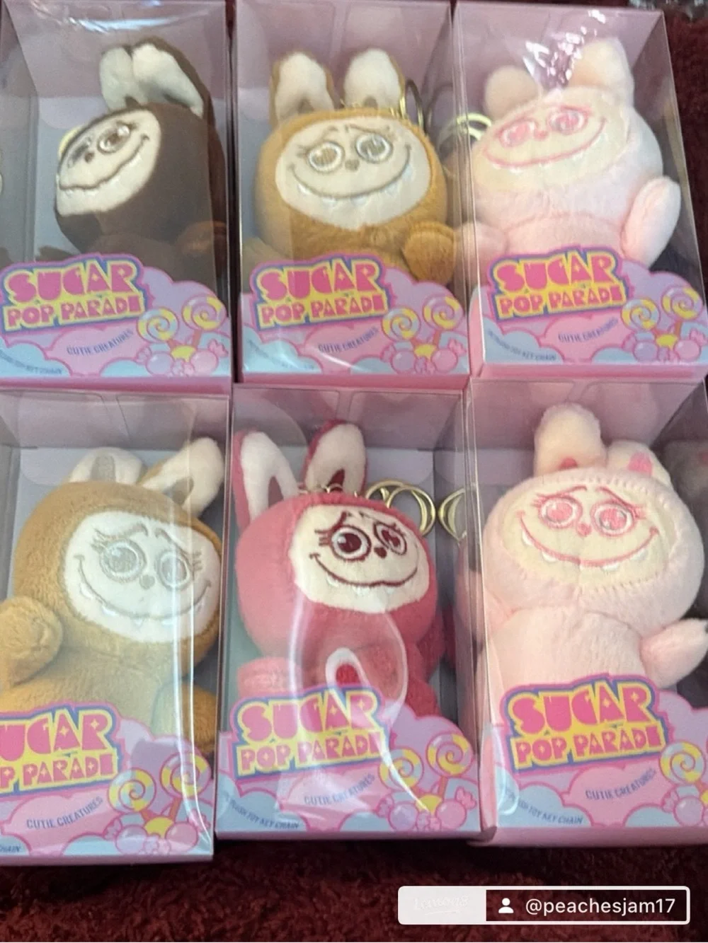 Plush Keychain - Pink Bunny